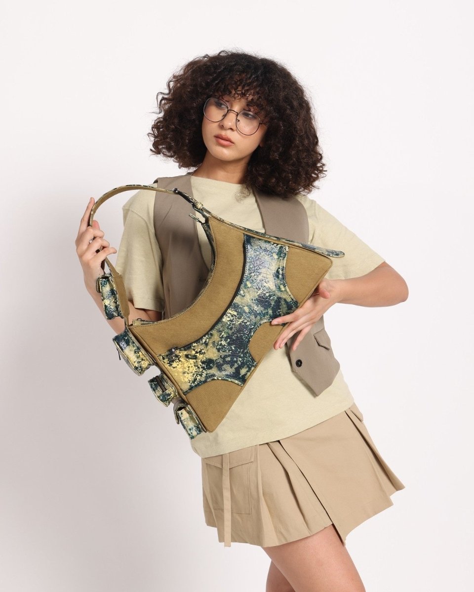 Muddled Cargo Bag - 4 Pocket Oxidised Olive - Fetti