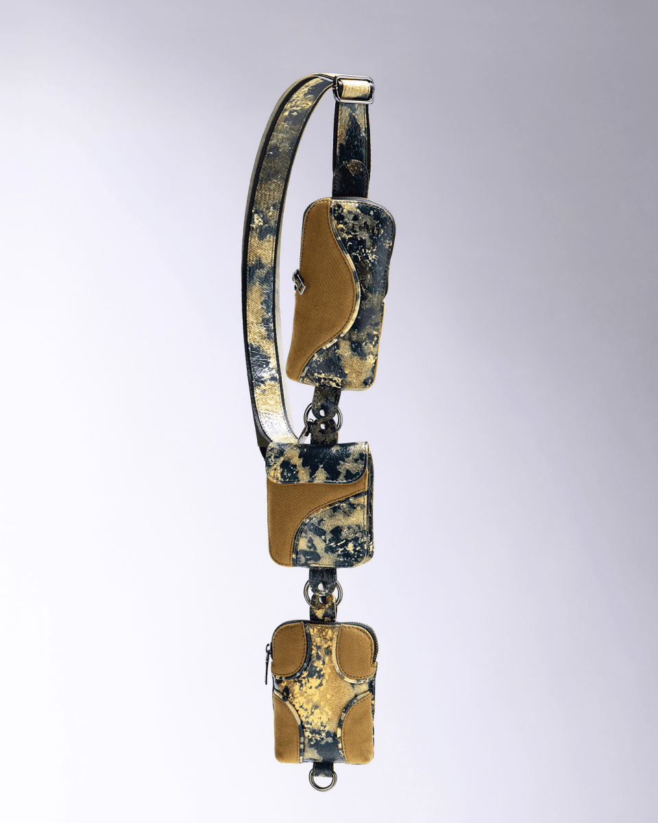 Muddled Cargo Crossbody Belt - Oxidized Olive - Fetti