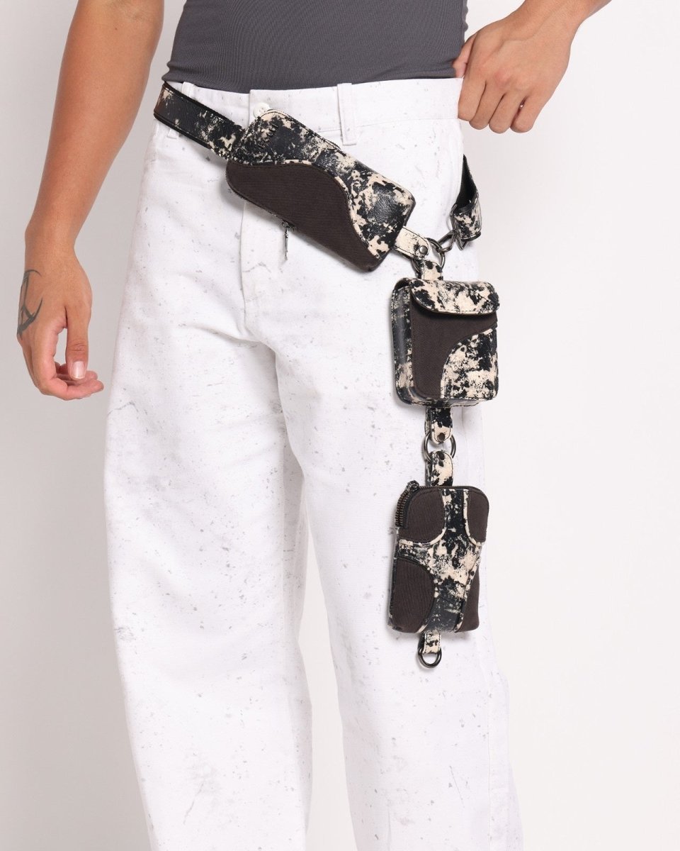 Muddled Cargo Crossbody Belt - Rusted Grain - Fetti