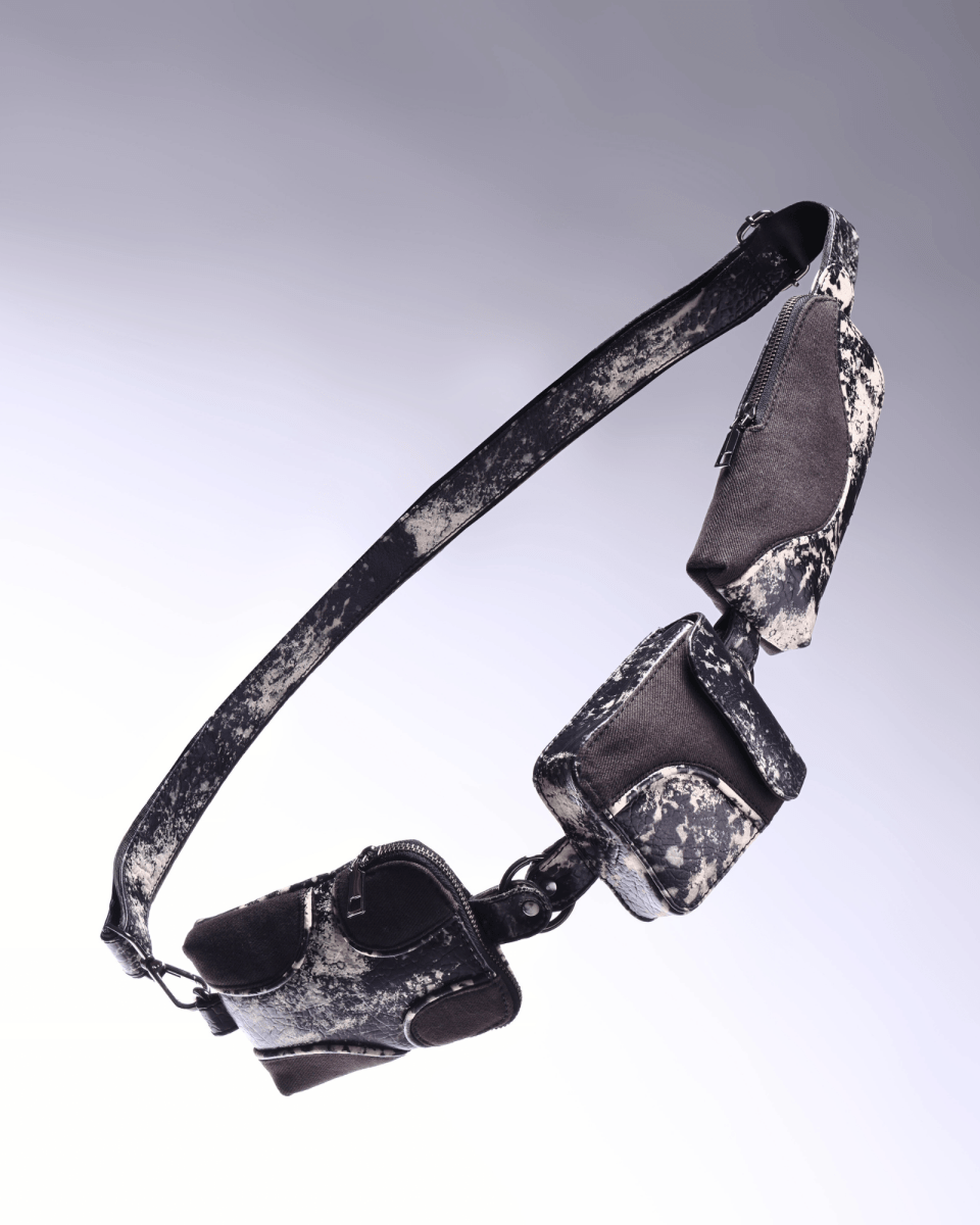 Muddled Cargo Crossbody Belt - Rusted Grain - Fetti