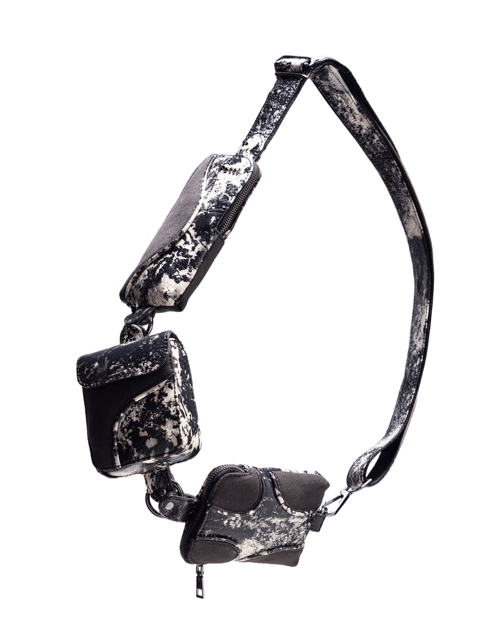 Muddled Cargo Crossbody Belt - Rusted Grain - Fetti