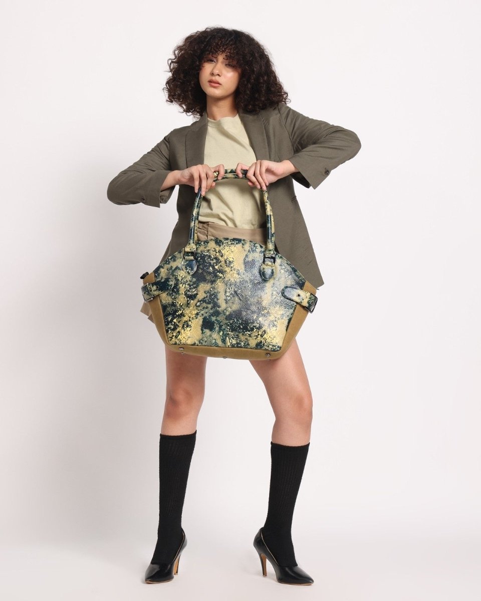 Muddled Cargo Tote - Oxidized Olive - Fetti