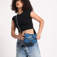 Muddled Unisex Sling Bag - Cracked Indigo - Fetti
