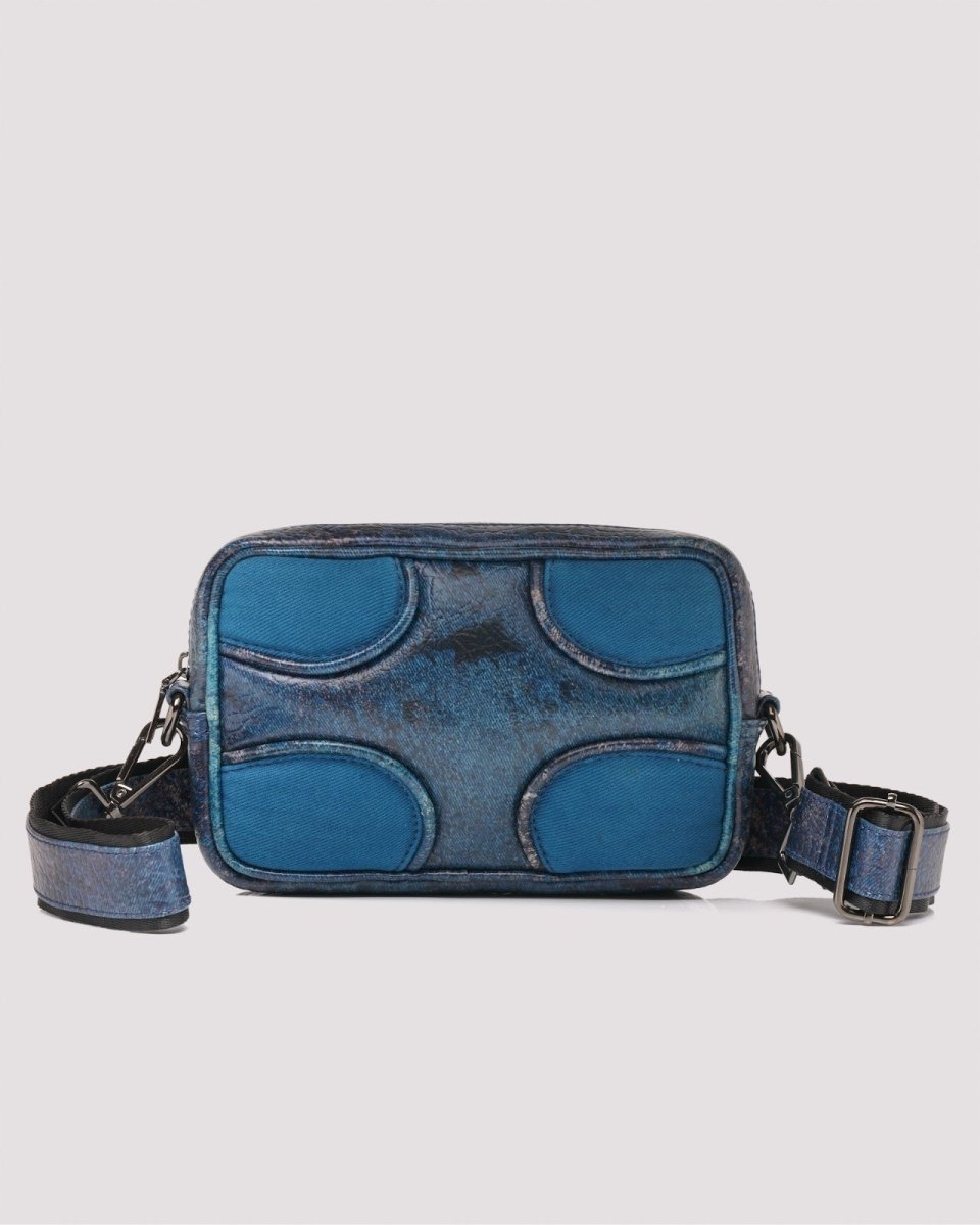 Muddled Unisex Sling Bag - Cracked Indigo - Fetti