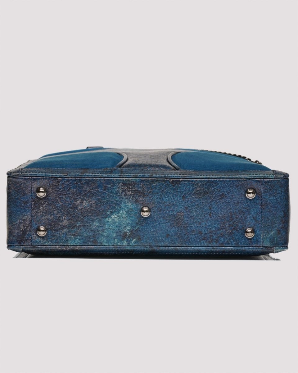 Oversized Muddled Shopper Tote - Cracked Indigo - Fetti