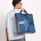 Oversized Muddled Shopper Tote - Cracked Indigo - Fetti