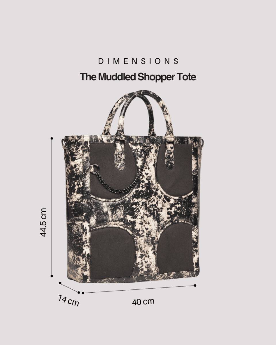 Oversized Muddled Shopper Tote - Rusted Grain - Fetti